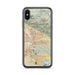 Custom San Bernardino California Map Phone Case in Woodblock