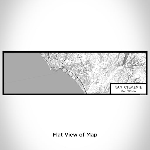 Flat View of Map Custom San Clemente California Map Enamel Mug in Classic
