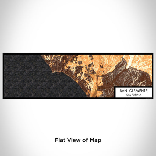 Flat View of Map Custom San Clemente California Map Enamel Mug in Ember