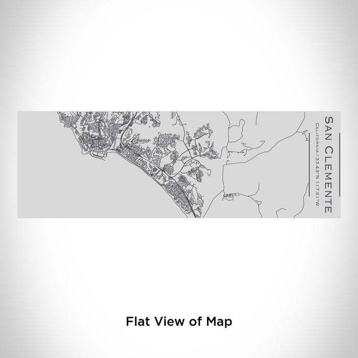 Rendered View of San Clemente California Map Engraving on 10oz Stainless Steel Insulated Cup with Sipping Lid