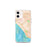 Custom San Clemente California Map iPhone 12 mini Phone Case in Watercolor