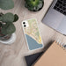 Custom San Clemente California Map Phone Case in Woodblock