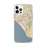 Custom San Clemente California Map iPhone 12 Pro Max Phone Case in Woodblock