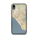 Custom San Clemente California Map Phone Case in Woodblock
