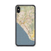 Custom San Clemente California Map Phone Case in Woodblock