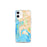 Custom San Diego California Map iPhone 12 mini Phone Case in Watercolor
