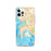 Custom San Diego California Map iPhone 12 Pro Phone Case in Watercolor