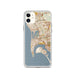 Custom San Diego California Map Phone Case in Woodblock