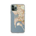 Custom San Diego California Map Phone Case in Woodblock