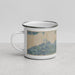 Left View Custom Sandusky Ohio Map Enamel Mug in Afternoon