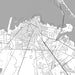 Sandusky Ohio Map Print in Classic Style Zoomed In Close Up Showing Details