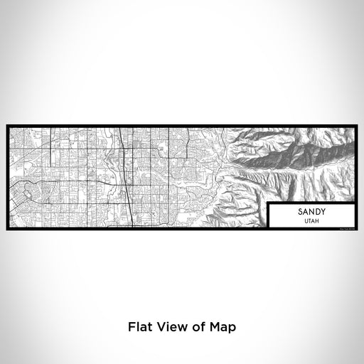 Flat View of Map Custom Sandy Utah Map Enamel Mug in Classic