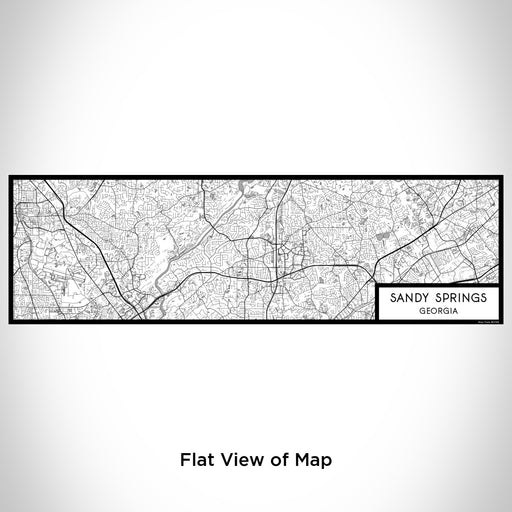 Flat View of Map Custom Sandy Springs Georgia Map Enamel Mug in Classic