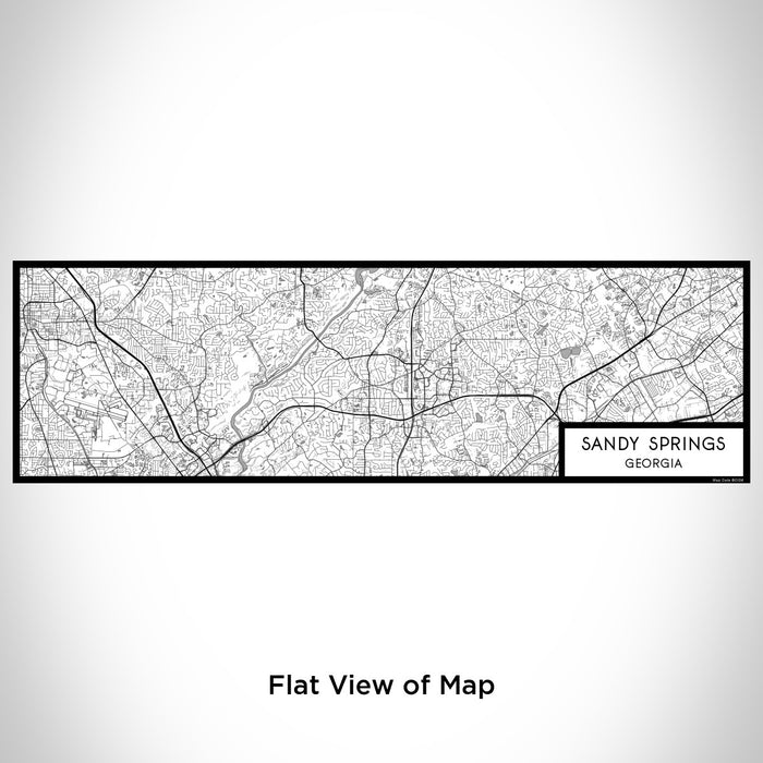 Flat View of Map Custom Sandy Springs Georgia Map Enamel Mug in Classic