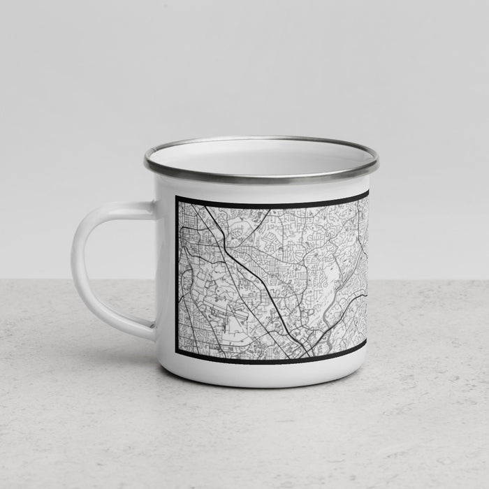 Left View Custom Sandy Springs Georgia Map Enamel Mug in Classic