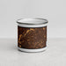 Front View Custom Sandy Springs Georgia Map Enamel Mug in Ember