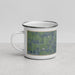 Left View Custom San Felipe Texas Map Enamel Mug in Afternoon