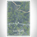 San Felipe Texas Map Print Portrait Orientation in Afternoon Style With Shaded Background