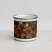 Front View Custom San Felipe Texas Map Enamel Mug in Ember