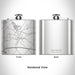 Rendered View of San Felipe Texas Map Engraving on 6oz Stainless Steel Flask