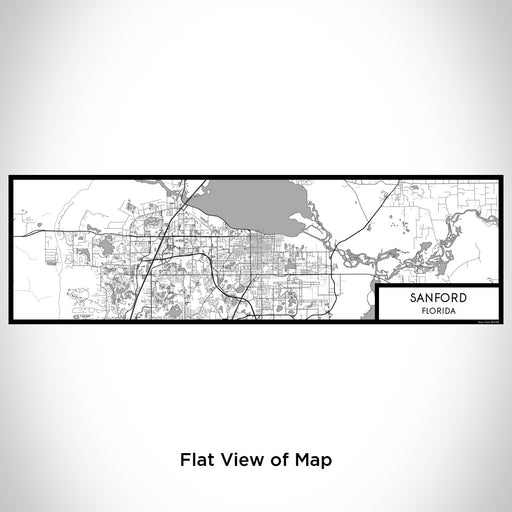 Flat View of Map Custom Sanford Florida Map Enamel Mug in Classic