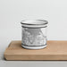 Front View Custom Sanford Florida Map Enamel Mug in Classic on Cutting Board