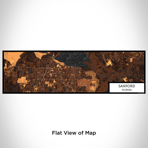 Flat View of Map Custom Sanford Florida Map Enamel Mug in Ember