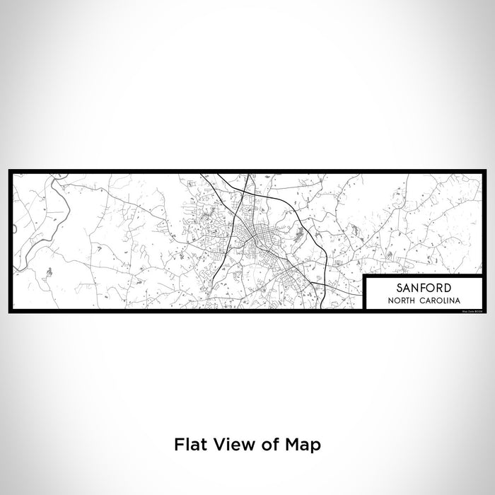 Flat View of Map Custom Sanford North Carolina Map Enamel Mug in Classic