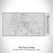 Rendered View of Sanford North Carolina Map Engraving on 17oz Stainless Steel Insulated Cola Bottle