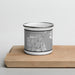 Front View Custom San Francisco California Map Enamel Mug in Classic on Cutting Board