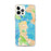 Custom San Francisco California Map iPhone 12 Pro Max Phone Case in Watercolor
