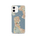 Custom San Francisco California Map iPhone 12 Phone Case in Woodblock