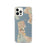 Custom San Francisco California Map iPhone 12 Pro Phone Case in Woodblock