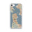 Custom San Francisco California Map iPhone SE Phone Case in Woodblock
