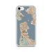 Custom San Francisco California Map iPhone SE Phone Case in Woodblock