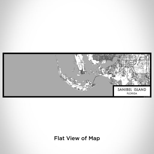 Flat View of Map Custom Sanibel Island Florida Map Enamel Mug in Classic
