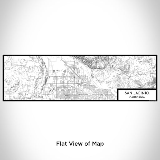 Flat View of Map Custom San Jacinto California Map Enamel Mug in Classic