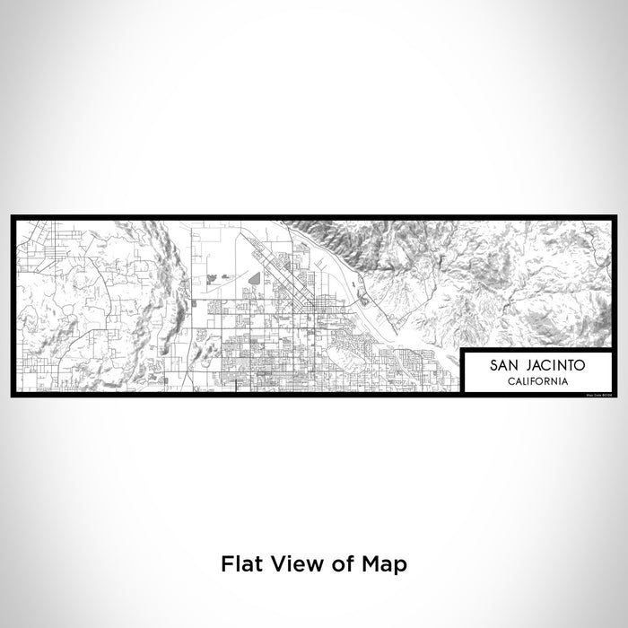 Flat View of Map Custom San Jacinto California Map Enamel Mug in Classic