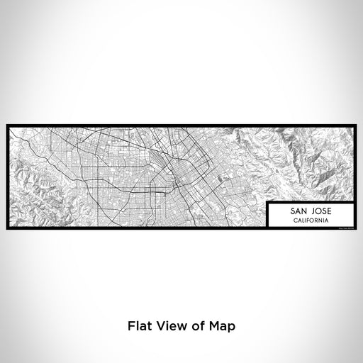 Flat View of Map Custom San Jose California Map Enamel Mug in Classic