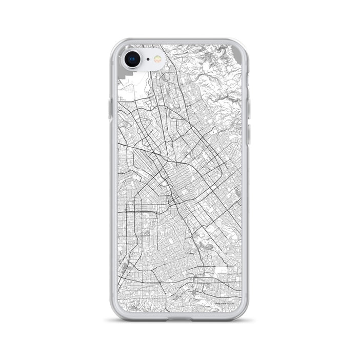 Custom San Jose California Map iPhone SE Phone Case in Classic