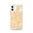 Custom San Jose California Map iPhone 12 Phone Case in Watercolor