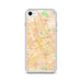 Custom San Jose California Map iPhone SE Phone Case in Watercolor