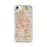Custom San Jose California Map iPhone SE Phone Case in Woodblock
