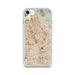 Custom San Jose California Map iPhone SE Phone Case in Woodblock