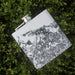 San Juan Puerto Rico Custom Engraved City Map Inscription Coordinates on 6oz Stainless Steel Flask in White