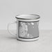 Left View Custom San Juan Island Washington Map Enamel Mug in Classic