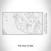 Rendered View of San Juan Island Washington Map Engraving on 17oz Stainless Steel Insulated Cola Bottle in White