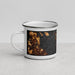 Left View Custom San Juan Island Washington Map Enamel Mug in Ember