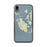 Custom San Juan Island Washington Map Phone Case in Woodblock