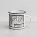 Right View Custom San Juan Islands Washington Map Enamel Mug in Classic